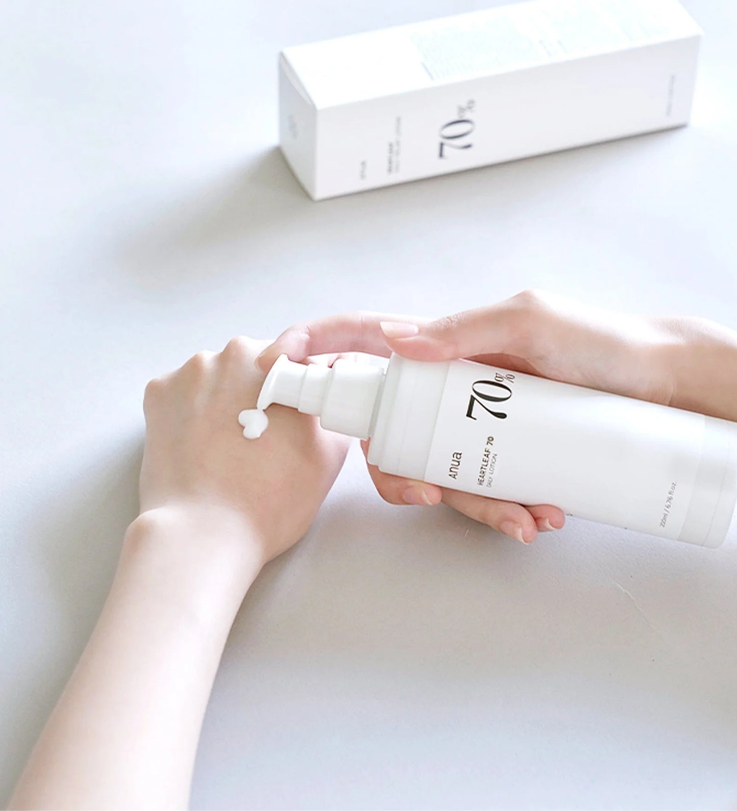 HEARTLEAF 70% lotion quotidienne hydratante anua karenation soin coréen