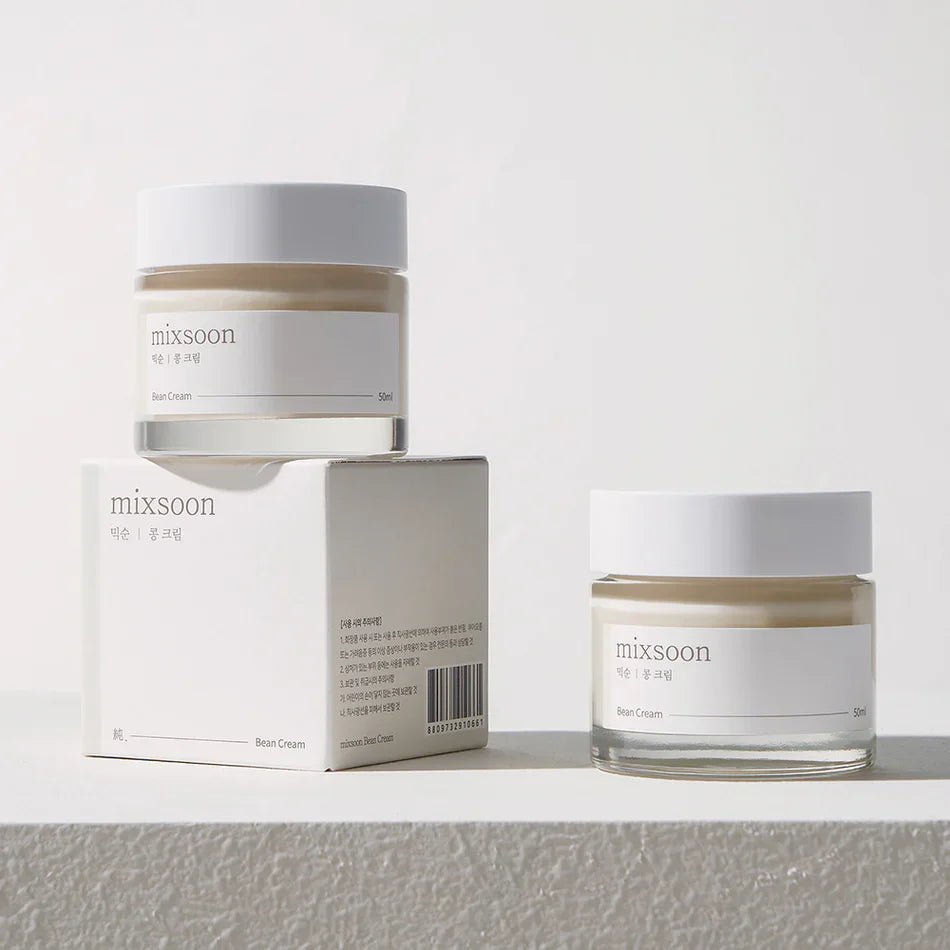 Mixsoon BEAN CREAM crème hydratante ferment - Karenation soin coréen