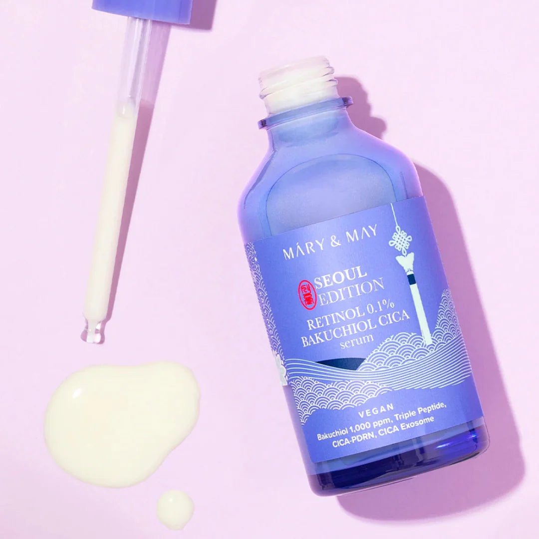 RETINOL 0.1% BAKUCHIOL CICA SERUM - Mary & may Karenation
