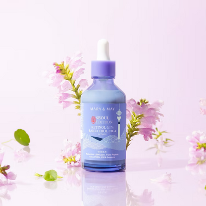 RETINOL 0.1% BAKUCHIOL CICA SERUM - Mary & may  Karenation