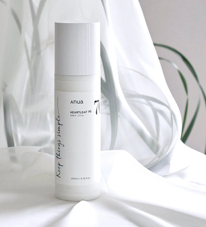 HEARTLEAF 70% lotion quotidienne hydratante anua karenation soin coréen