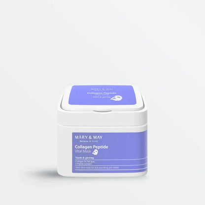 COLLAGEN PEPTIDE VITAL MASK - Karenation masque en tissus au collagène mary & may 