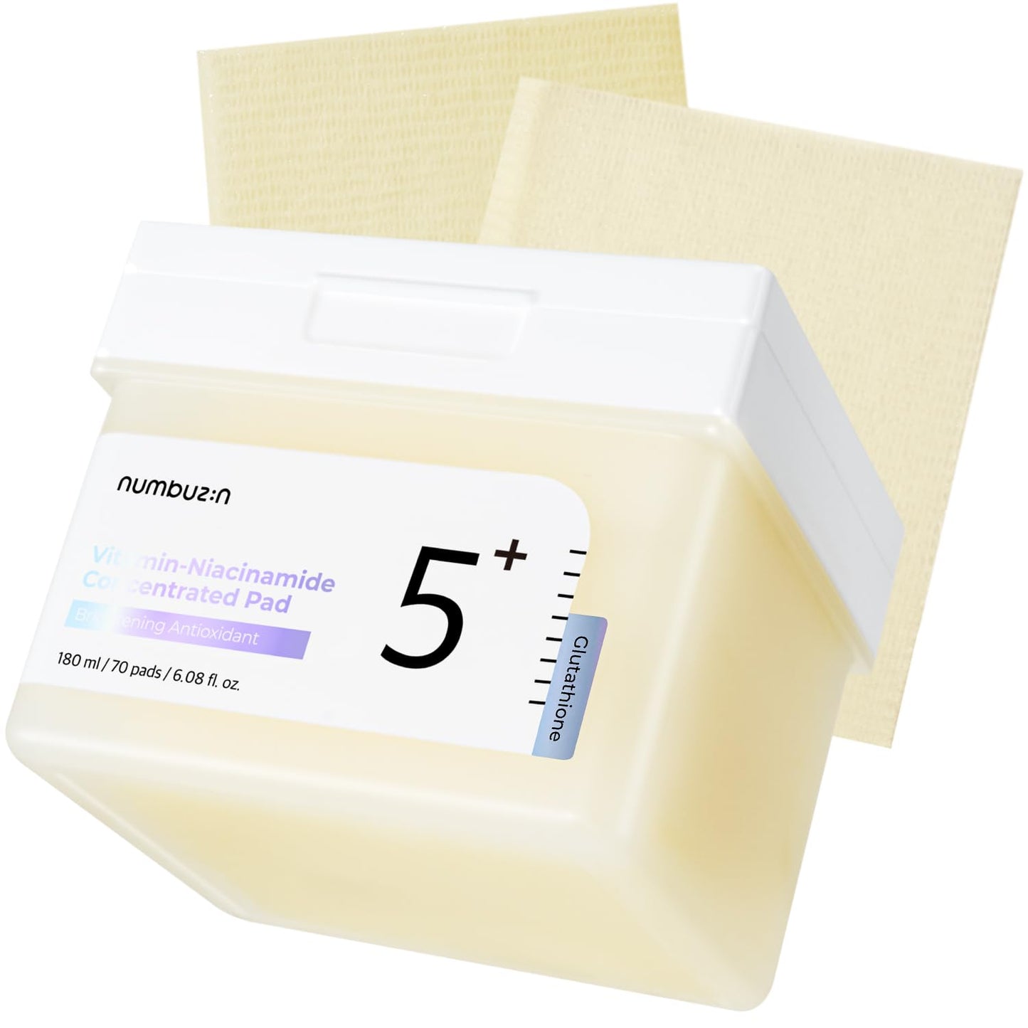 Pads concentrés en niacinamide et vitamine c numbuzin karenation