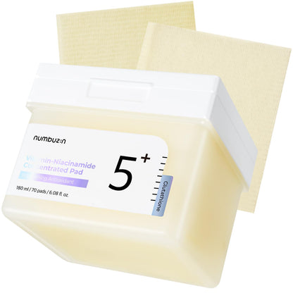 Pads concentrés en niacinamide et vitamine c numbuzin karenation