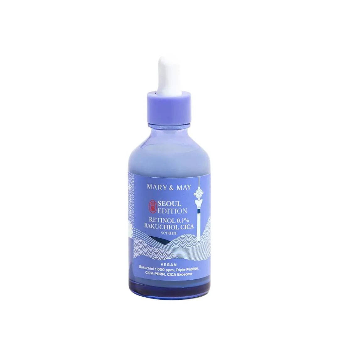 RETINOL 0.1% BAKUCHIOL CICA SERUM - Mary & may  Karenation