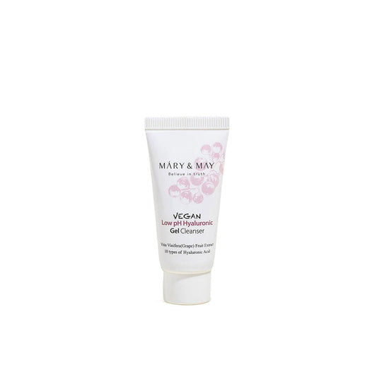 VEGAN LOW PH HYALURONIC GEL TO FOAM CLEANSER MARY & MAY - Karenation nettoyant doux à l'acide hyaluronique
